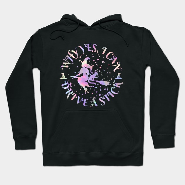 Why Yes, I can Drive A Stick! Hoodie by Myartstor 